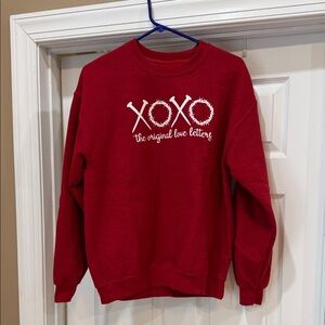 XOXO Crewneck Sweatshirt. “Original love letters” Christian Valentine shirt.